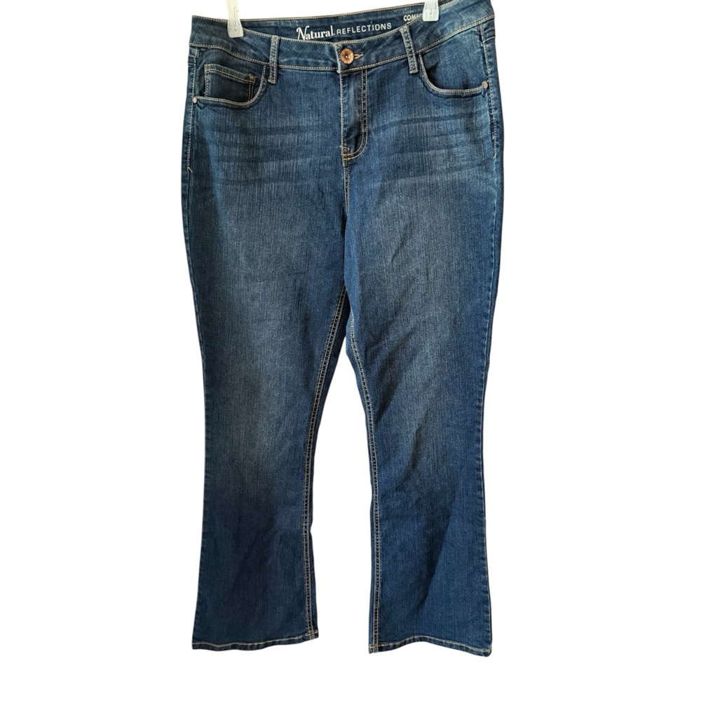 Natural Reflections Blue Flare Wide Leg Jeans